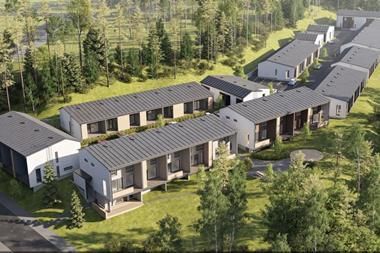 Terraced family houses in Finland