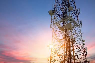 A telecommunications tower