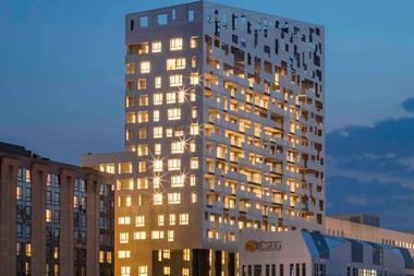 Paris Grande Arche residence in La Défense, Paris
