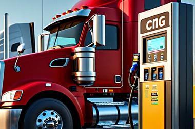 CNG transport truck