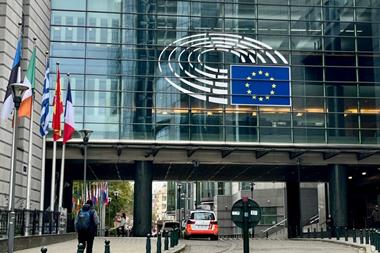 Exterior view of the European Parliament in Brussels