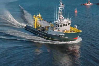 Generated image of a fishing support vessel