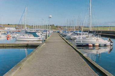 Generated image of a marina