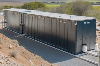 Generated image of a utility scale battery energy storage project