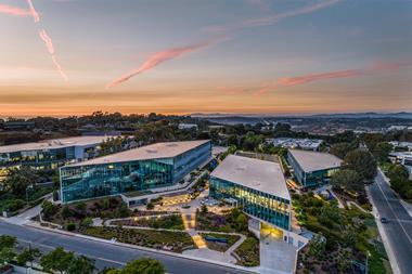 Muse, a three-building trophy life science campus in the Torrey Pines sub-market of San Diego