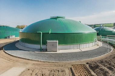 Generated image of a biogas plant