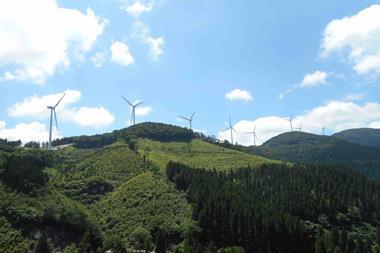 Nakakyushu Onitayama wind farm, Japan