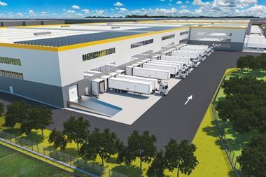 Rendering of Castel San Pietro Logistics project in Bologna, Italy