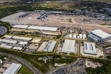 Onwards and upwards - Chancerygate has acquired the World Freight Terminal at Manchester Airport (assets outlined in yellow)