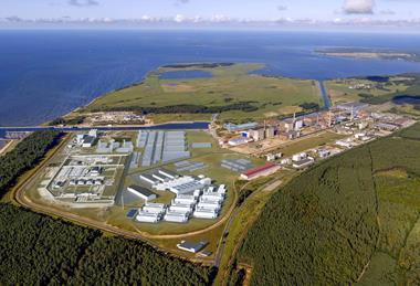 Aerial view Lubmin hydrogen project