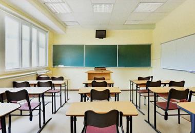 Generated image of a school