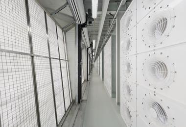 Meta data centre showing temperatue and humidity control technology