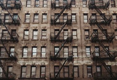 NYC apartment block