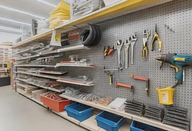 Generated image of a DIY store