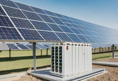 Generated image of a solar and battery project