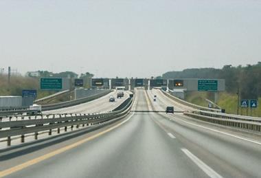 Toll road, express lanes