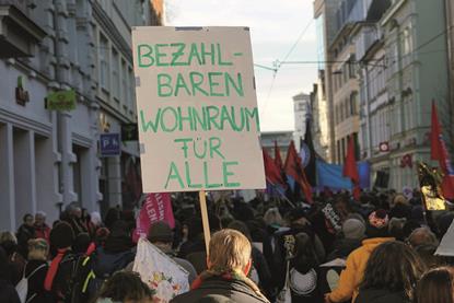 Affordable housing protest