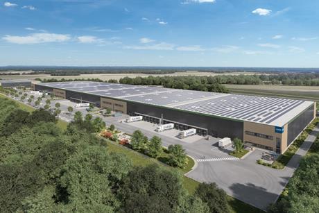 Visualisation of Garbe logistics hall in Salzgitter