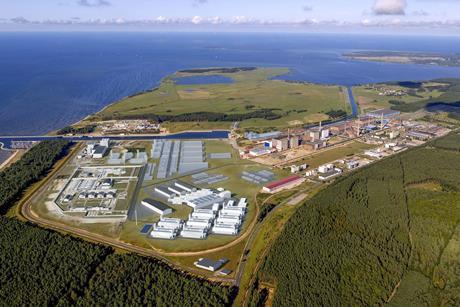 Aerial view Lubmin hydrogen project