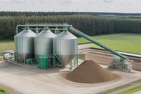 Generated image of a fertiliser plant