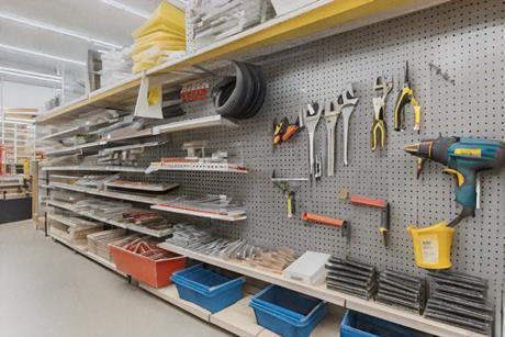 Generated image of a DIY store