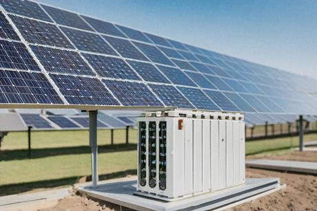 Generated image of a solar and battery project