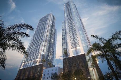 43-storey multifamily buildings located in downtown Miami, FL_Image Credit- Arquitectonica