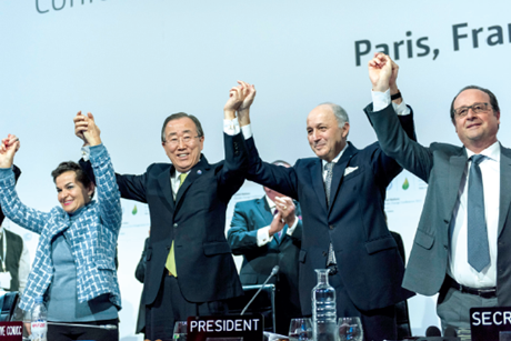 The COP21 climate summit celebrates its landmark agreements