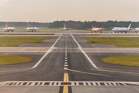 Generated image of an airport