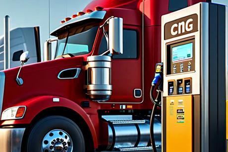 CNG transport truck