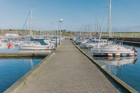 Generated image of a marina