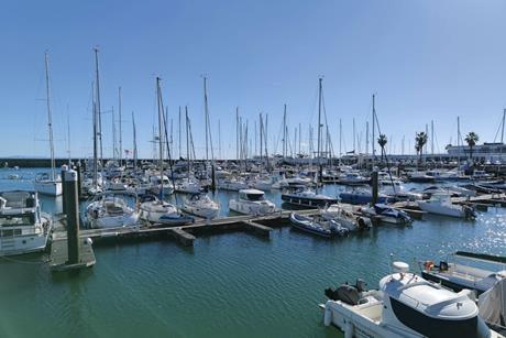 Boats and Ships in a Marina