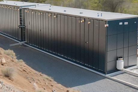 Generated image of a utility scale battery energy storage project