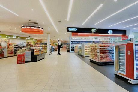 Generated image of a convenience retail shopping centre
