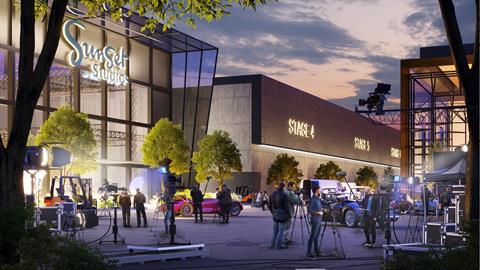 Artist's impression of Blackstone and Hudson Pacific's' plans to build film and TV studios in the UK 2