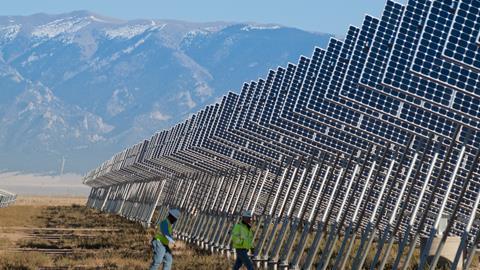 Solar panels in Colorado