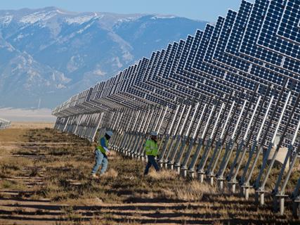 Solar panels in Colorado