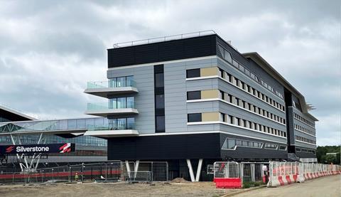 Hotel project at Silverstone race track in the UK