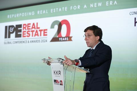 José Luis Martínez-Almeida, Mayor of Madrid address IPE Real Estate conference 2024