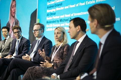 Panel at IPE Real Estate conference in Milan, 2023