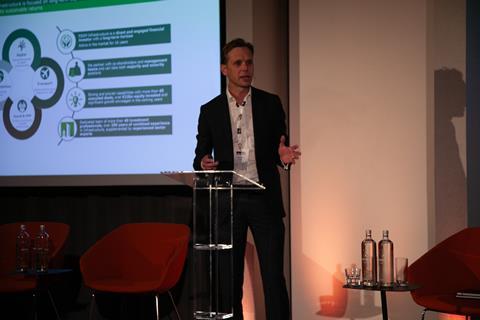 Koos Alfrink of PGGM speaks at IPE RA & Infrastructure Conference 2023