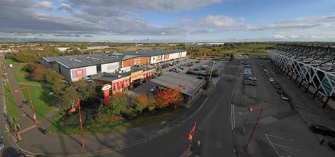 Pride Leisure retail park in Derby