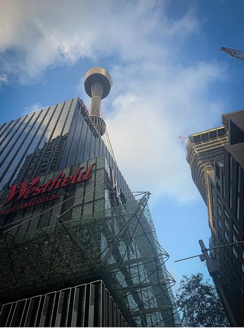 Westfield in downtown Sydney
