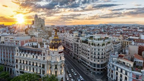 view of madrid s city centre