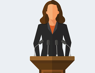 woman at podiumrs