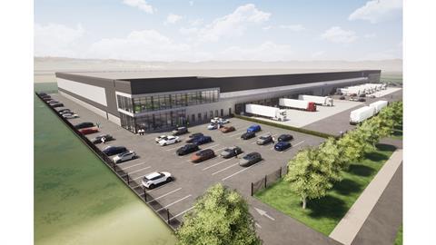 LIS Logistics distribution centre under development in Almere (image: Garbe)