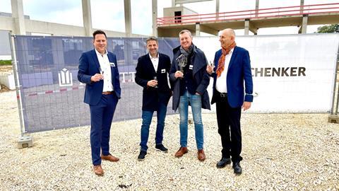Representatives from Panattoni, Schenker and LIP celebrate the deal