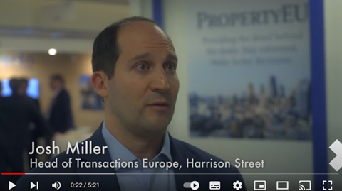 Josh Miller, Head of Transactions - Europe for Harrison Street