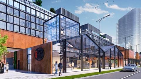 A rendering of Capital Park''s Norblin factory redevelopment in Warsaw.