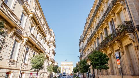 The Arc de Triomphe as seen on Avenue Hoche